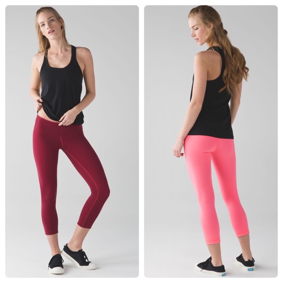 lululemon athletica Pants - Lululemon Reversible Wunder Under Crop III